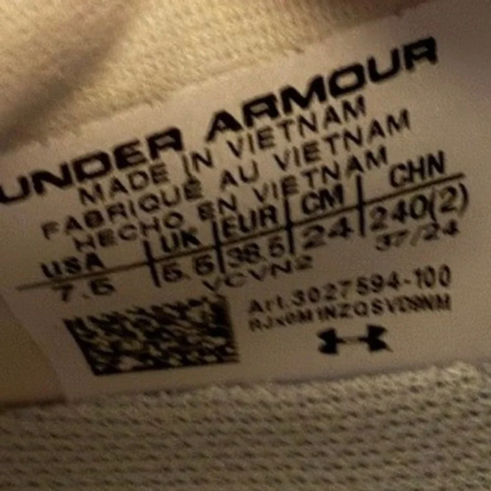 Under Armour HOVR Phantom 4 Womens Running Shoes White 3027594-100 Size‎ 7.5